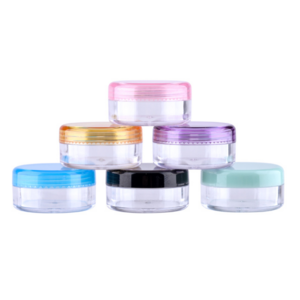5ml plastic jars 10ml 15ml 30ml 50ml 60ml 100ml 200ml Pet PP white clear plastic lip scrub container for cosmetic cream jars