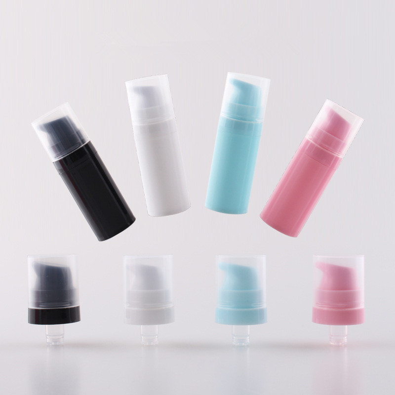 5ml 10ml 15ml 30ml 50ml White Airless Lotion Pump Bottle Vacuum Cosmetic Lotion Serum Face Cream Foundation Airless Pump Bottle