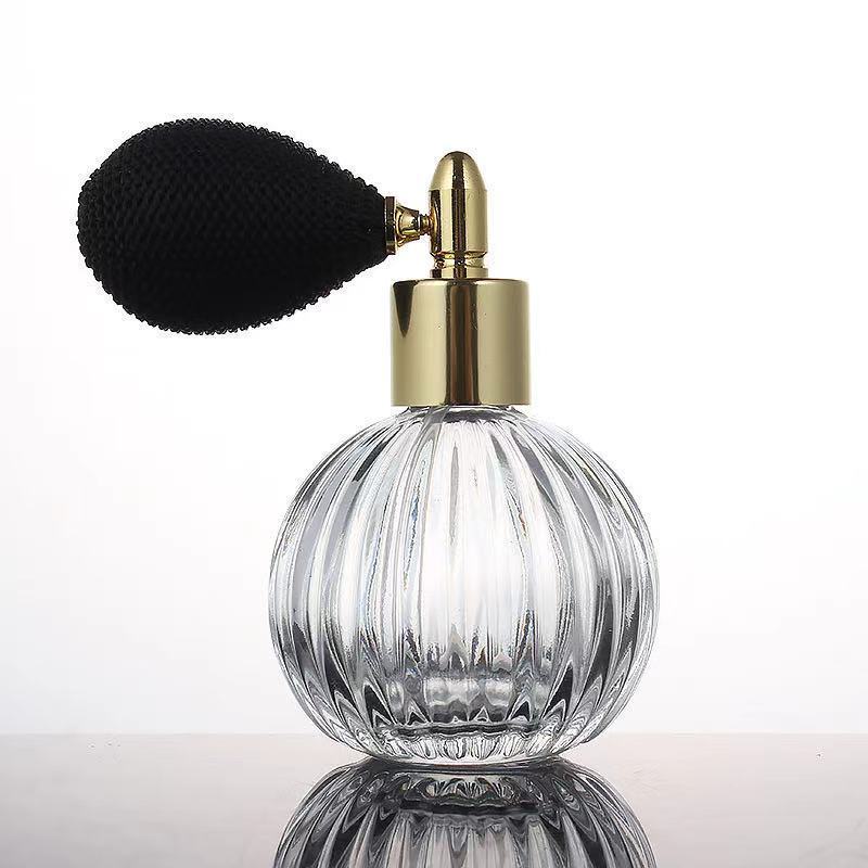 50ml 100ml Screw-Top Glass Perfume Pineapple Bottle with 18MM Airbag Perfume Bottle Nozzle