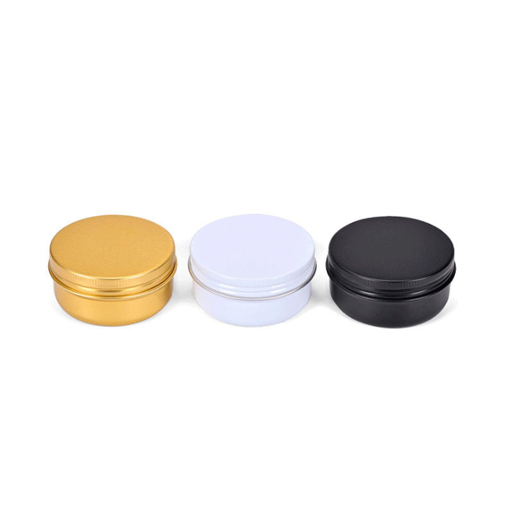 In Stock 5 15ml 30ml 50ml Wholesale Small Metal cosmetic Tin can packaging Round Box Empty Lip Balm Aluminum Cream Jar With Lid