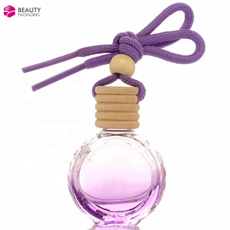 car air freshener perfume glass bottle with hanging rope