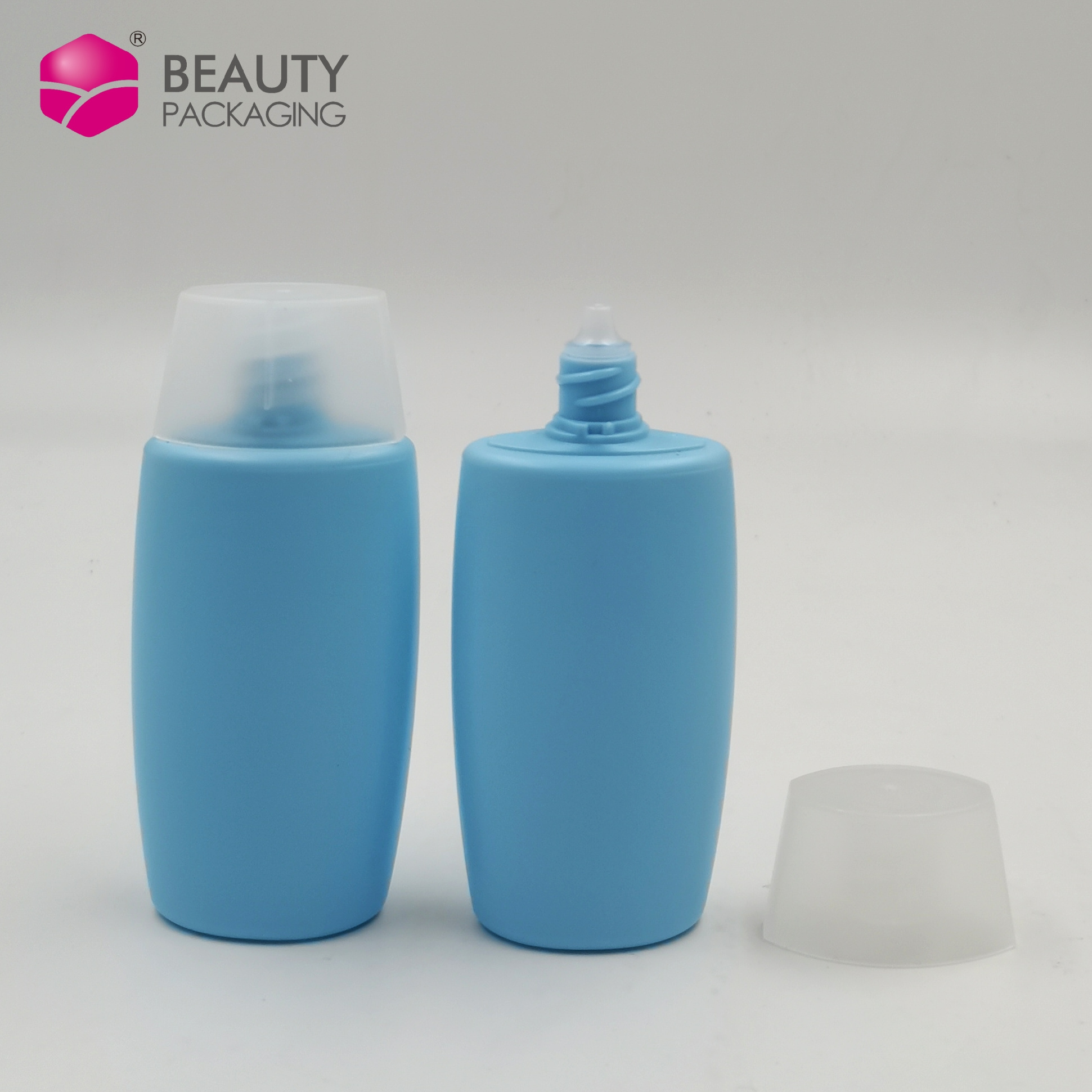 30ml 50ml Sunblock Lotion Bottle Egg Shape Sunscreen Cream Squeeze Tube Plastic PE Serum Container