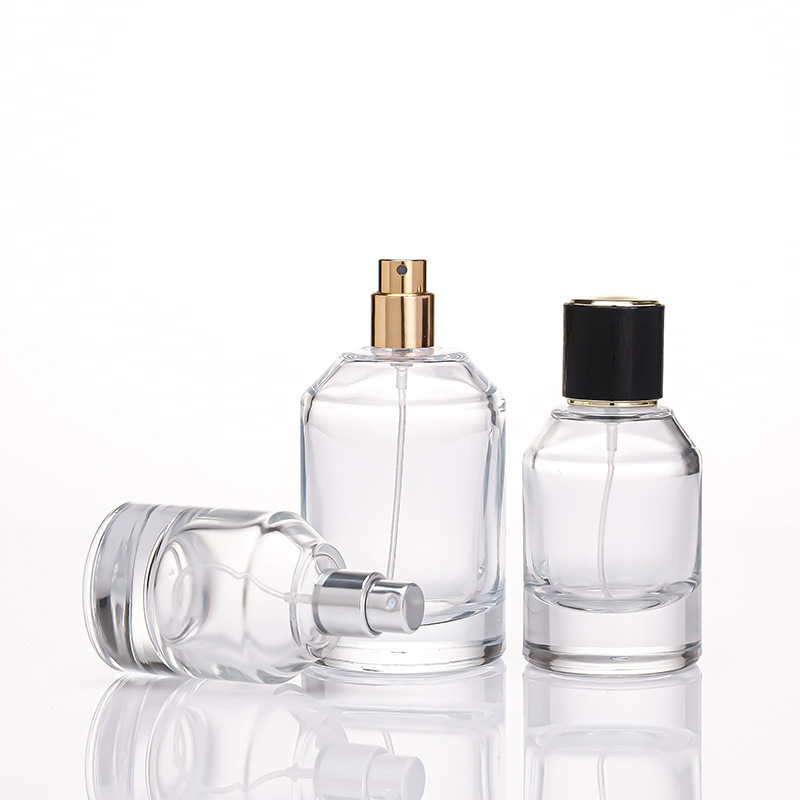 luxury clear glass 30ml 50ml 100ml men body shape glass perfume bottle