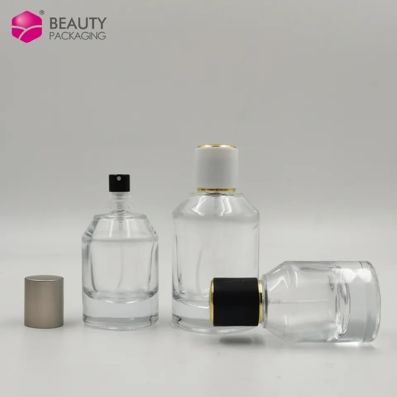 luxury clear glass 30ml 50ml 100ml men body shape glass perfume bottle