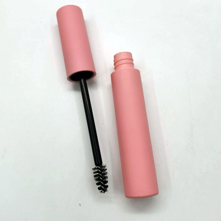 matte pink 3ml eyelash serum bottle with various special mascara brush