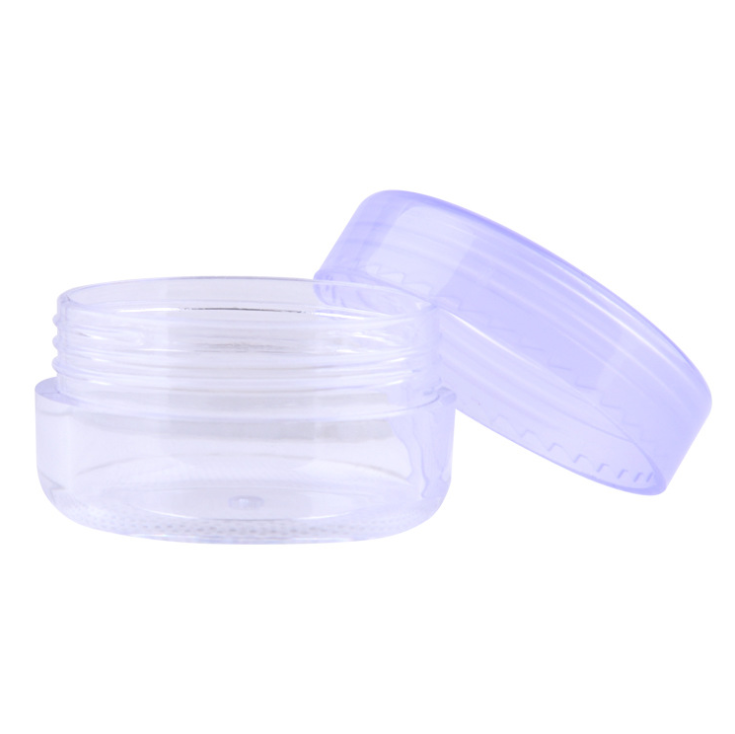 5ml plastic jars 10ml 15ml 30ml 50ml 60ml 100ml 200ml Pet PP white clear plastic lip scrub container for cosmetic cream jars