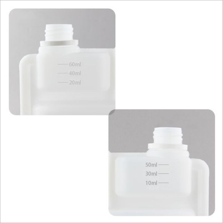 100ml 500ml 1000ml Plastic HDPE Dispenser Double Twin Neck Dosing Bottle