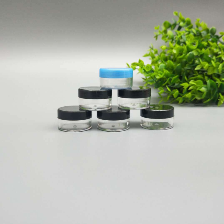 5ml plastic jars 10ml 15ml 30ml 50ml 60ml 100ml 200ml Pet PP white clear plastic lip scrub container for cosmetic cream jars