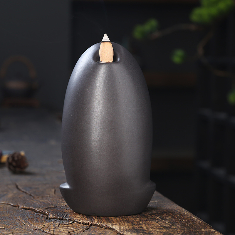 Ceramic Backflow Incense Burners Waterfall Fountain Meditation Aromatherapy Reflux Tea House Decoration Incense Cone Holder