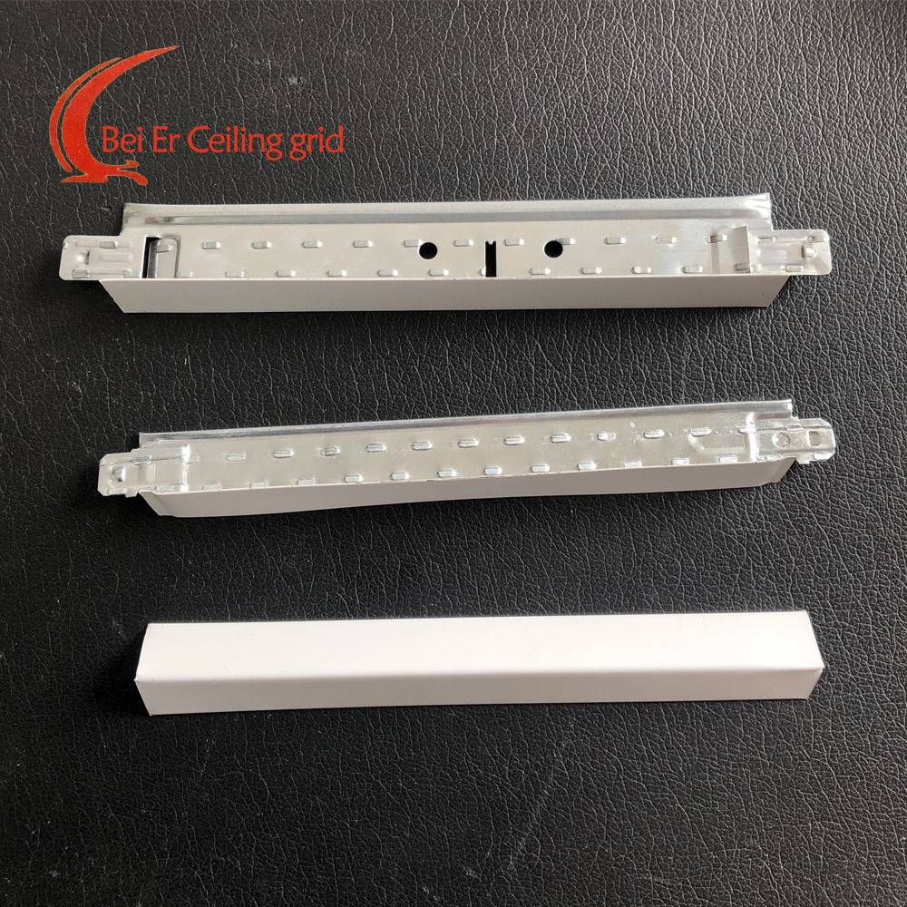 Galvanized 2x2 Ceiling Grid Wall Angle For Gypsum Ceiling Light Steel Keel Fittings Ceiling Grid T Bar