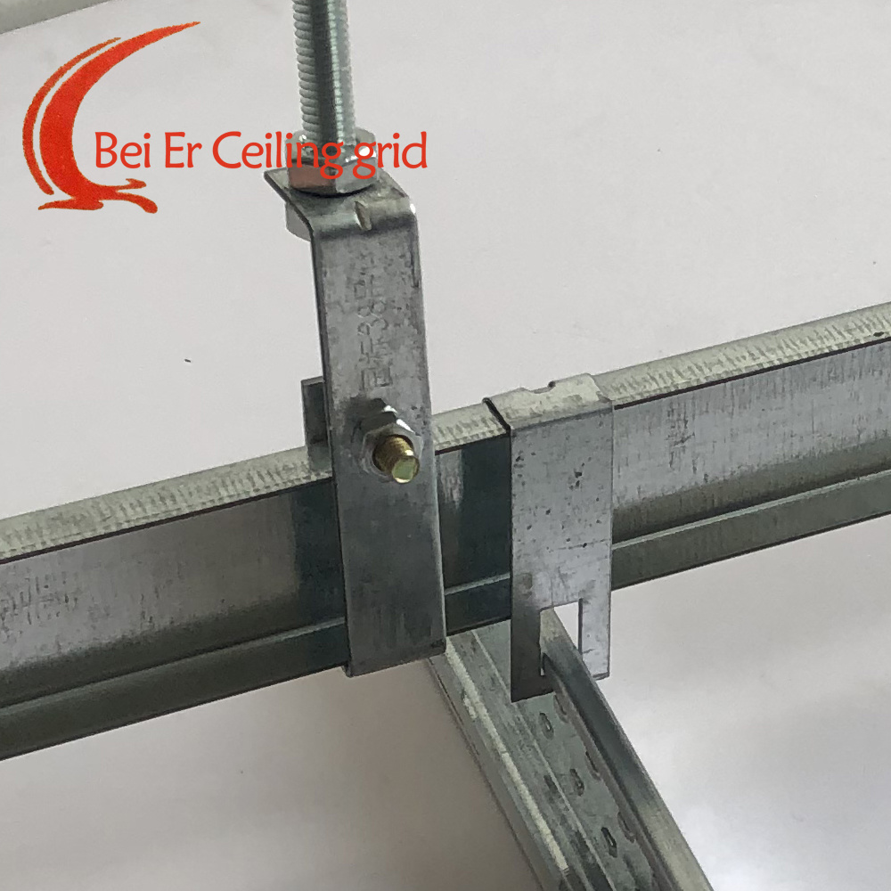 Gypsum Ceiling Board Accessories Metal Ceiling Joists T-bar Drop Ceiling Grid Hanging