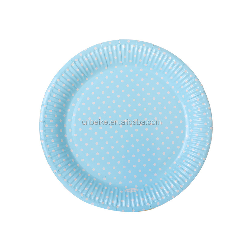 Disposable Pink Chevron Paper Plates Christmas Bulk Cake Plates Fancy Paper Plates