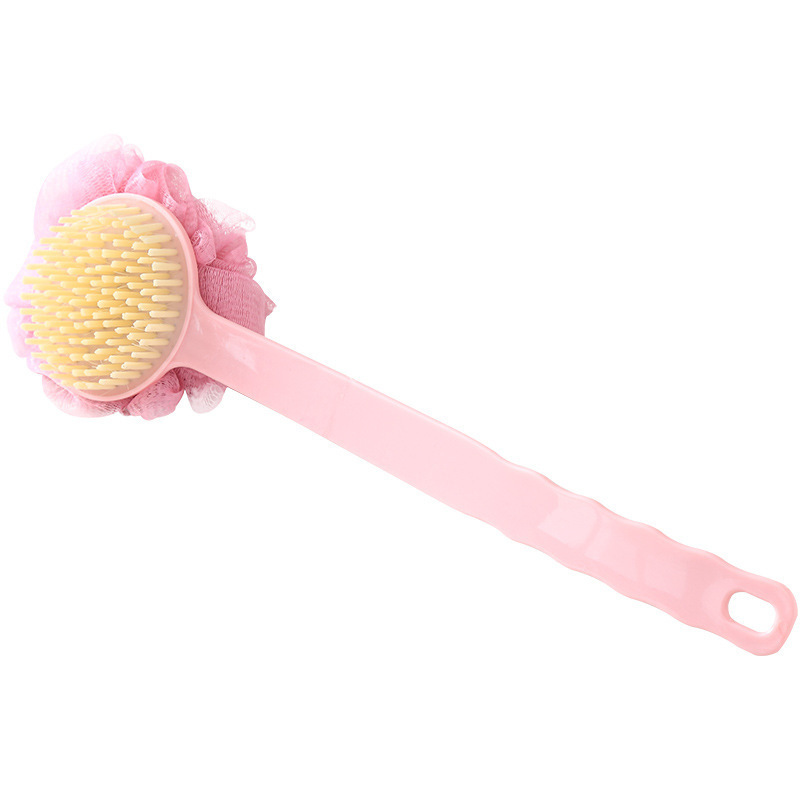 Bath Sponges Shower Exfoliation Brush Soft Silicone Bath Body Brush Foot Scrubber with Handheld