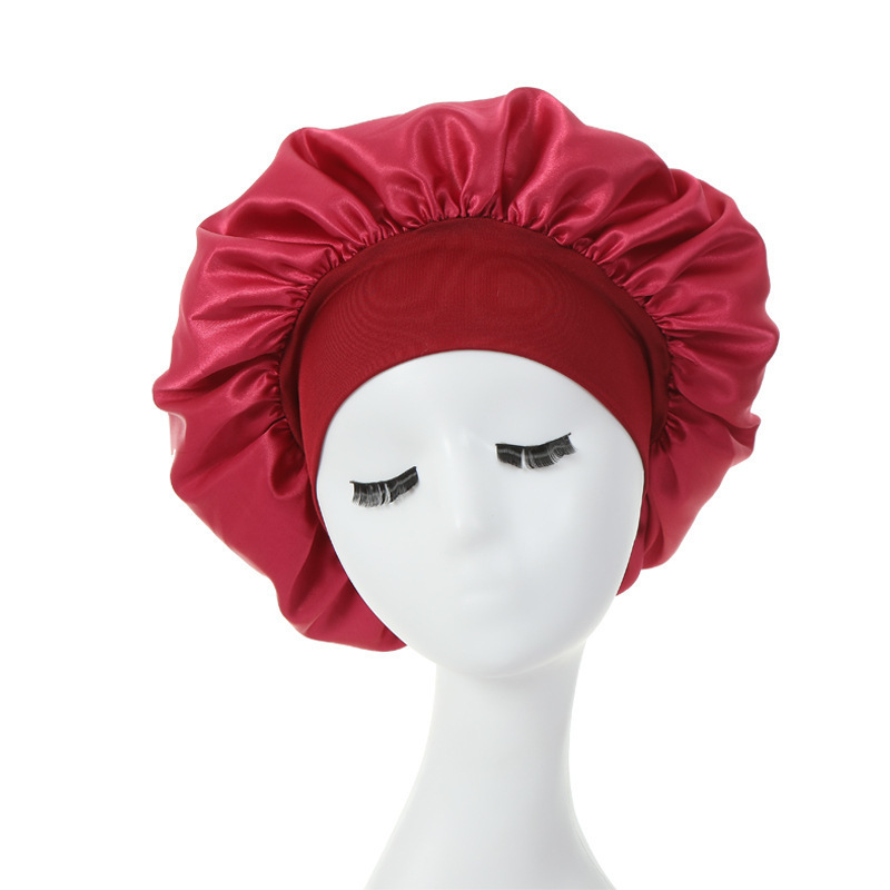 Hair bonnets sleeping cap women satin dry electric hair steamer cap hair drying growth cap