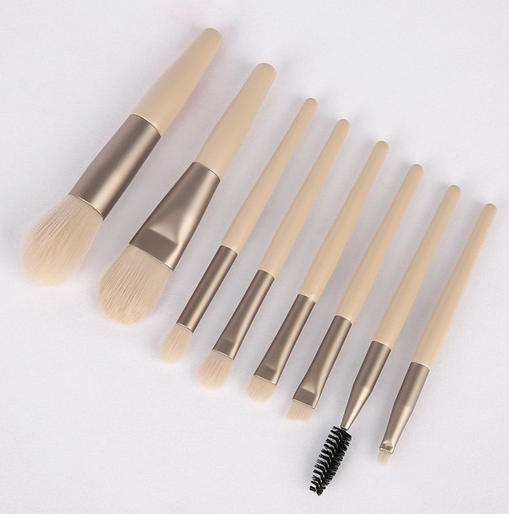 high quality Best seller Foundation Makeup brush Flat Top Kabuki 8pc Brush for Face