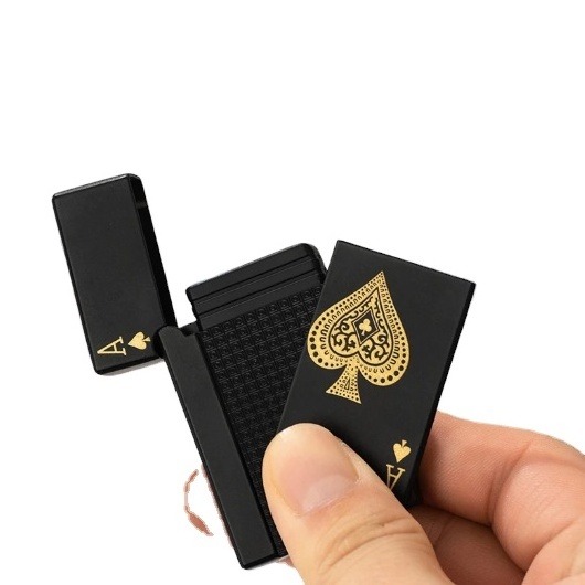 2023 The New Metal Poker Jet Lighter Torch Turbo Butane Gas Lighter Creative Windproof Outdoor Lighter Fun Toys for Men