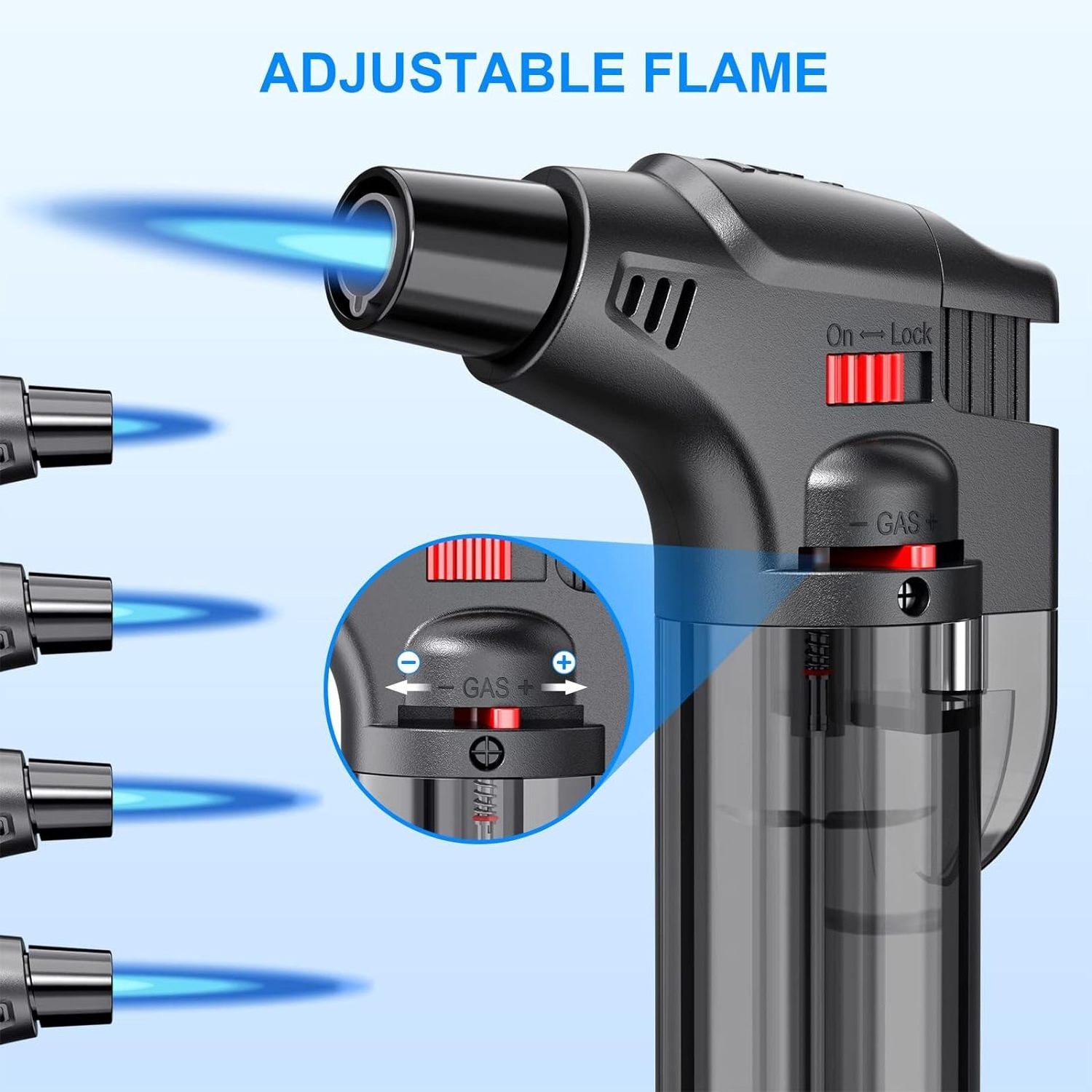 Torch Lighters Gas Lighters Butane Refillable Jet Flame Torch Lighter Windproof Safe Multi Utility Without Butane