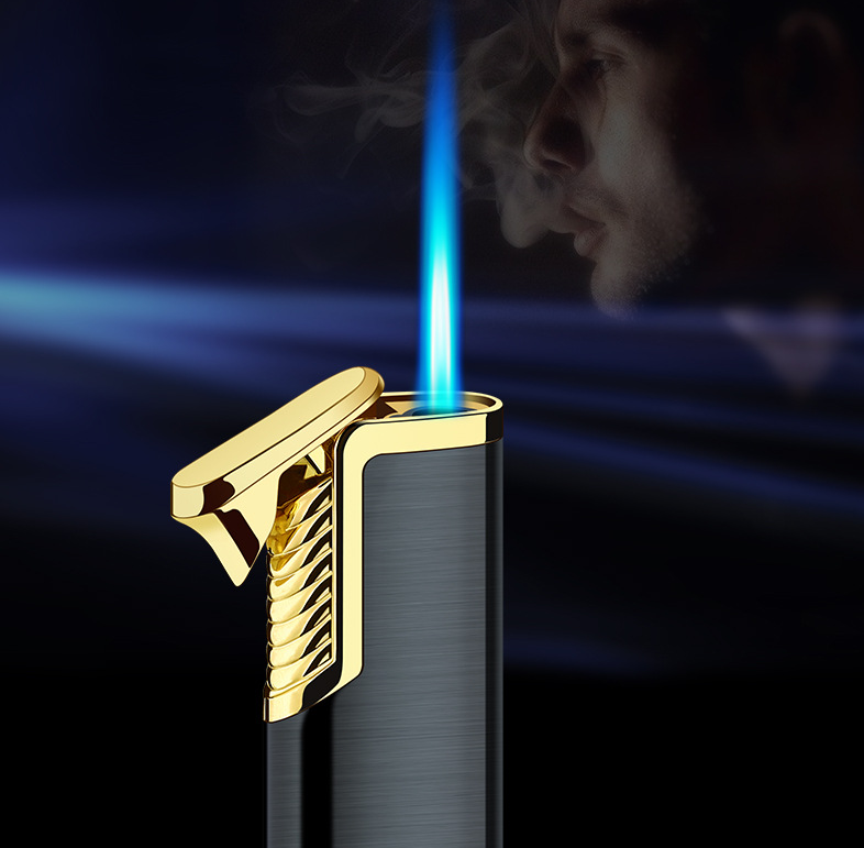 Custom Micro Blue Flame Refillable Turbo Cigarette Smoking Jet Flame Lighter,butane gas chefs blow torch lighter