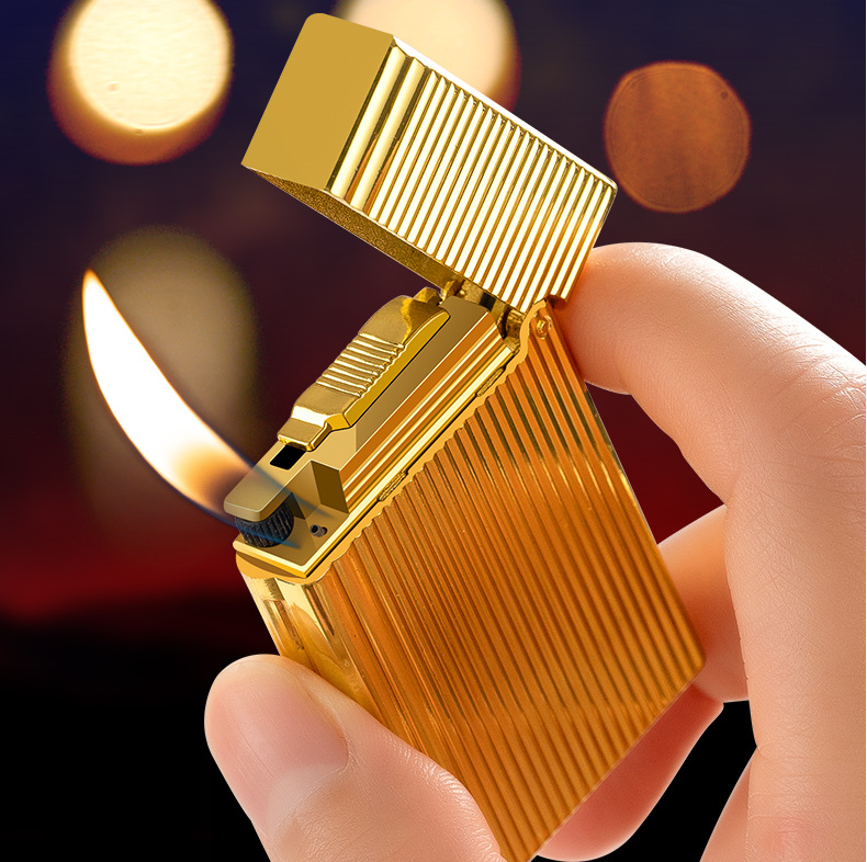 Classic Butane Refillable Gas Lighter for Cigar Flames Jet Torch Lighter Cigarette With Gift Box