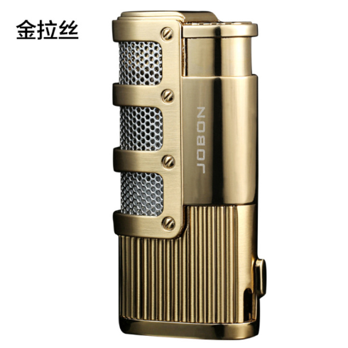 Three direct fire lighter windproof creative cigar special gas metal lighter