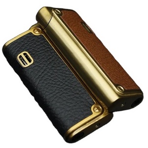 Metal Leather Jet Lighter Torch Turbo Lighter Windproof Blue Flame Cigar 1300 C Butane Pipe Lighter Cigar Cigarette Man's Gift