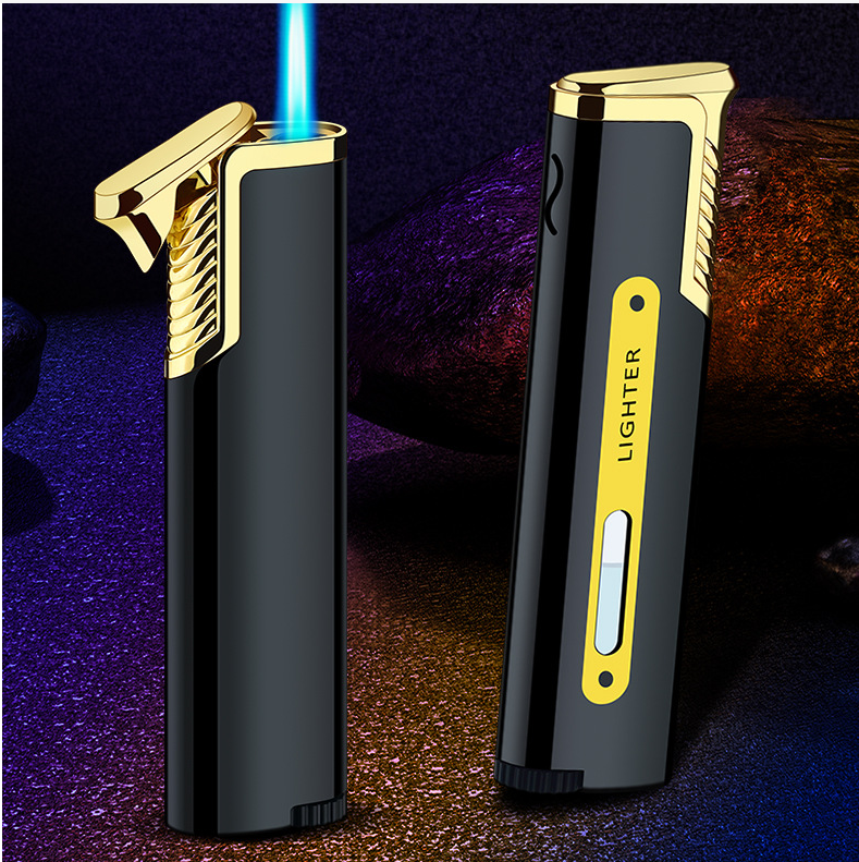 Custom Micro Blue Flame Refillable Turbo Cigarette Smoking Jet Flame Lighter,butane gas chefs blow torch lighter