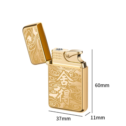 Chinese Dragon Torch Lighter Windproof Straight Jet Flame Lighter Refillable Butane Lighter Smoking Accessories Gadgets for Men