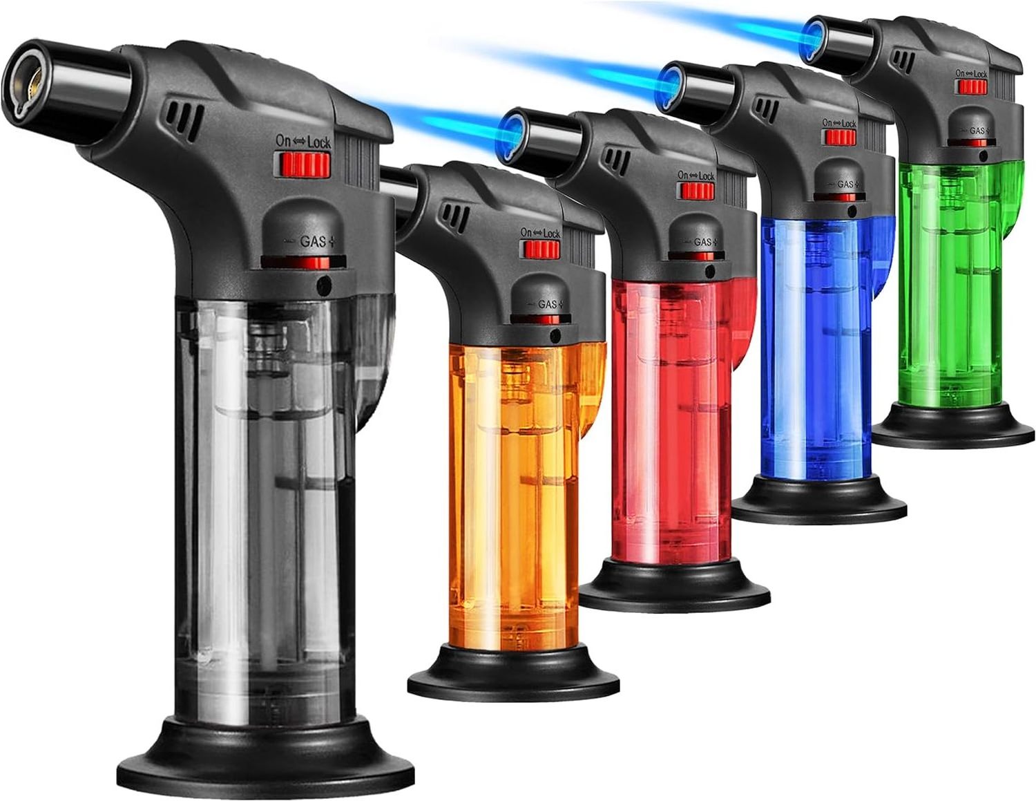 Torch Lighters Gas Lighters Butane Refillable Jet Flame Torch Lighter Windproof Safe Multi Utility Without Butane