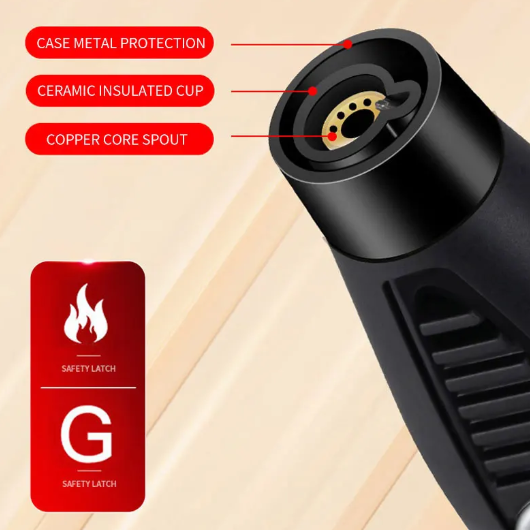 Jet Flame Gas Lighter 360 Degree Inverted Turbo Torch Lighter Refillable Butane Kitchen BBQ Ignition Gun Windproof Lighter