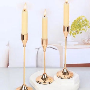 3Pcs/Set European style Metal Candle Holders Candlestick Fashion Wedding Table Candle Stand Exquisite Candlestick Christmas