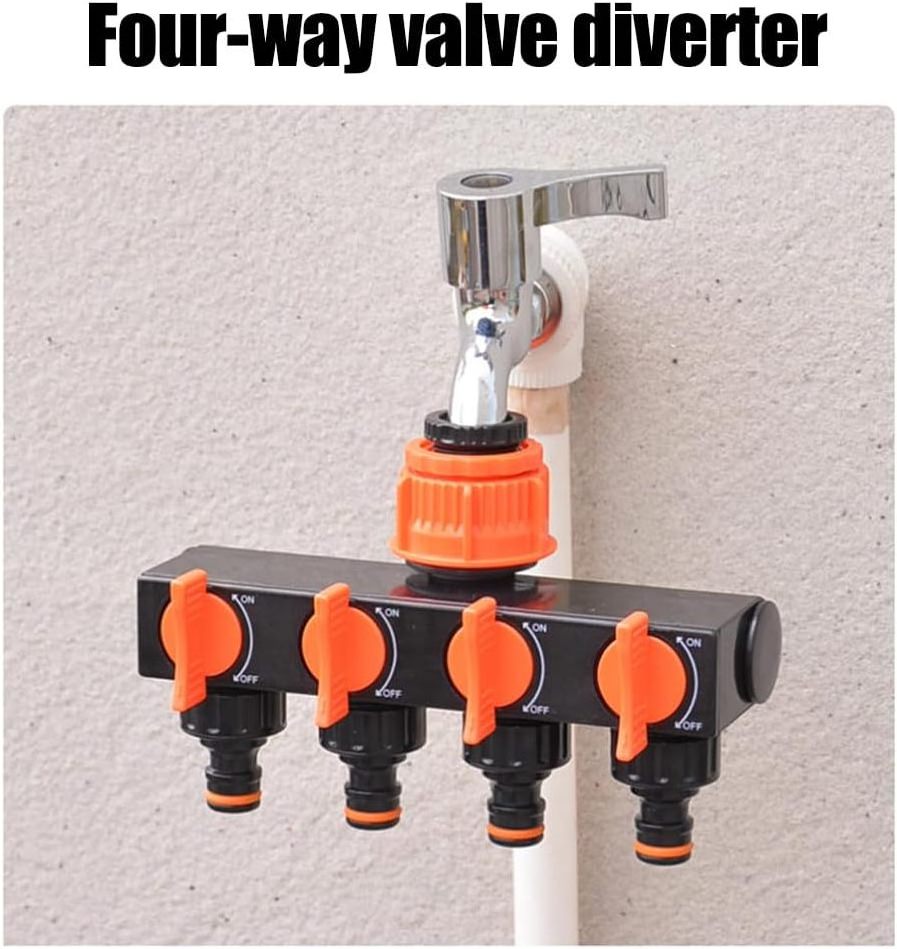 hose splitter for garden hose y splitter 4 way water spigot heavy duty faucet splitter for garden hose