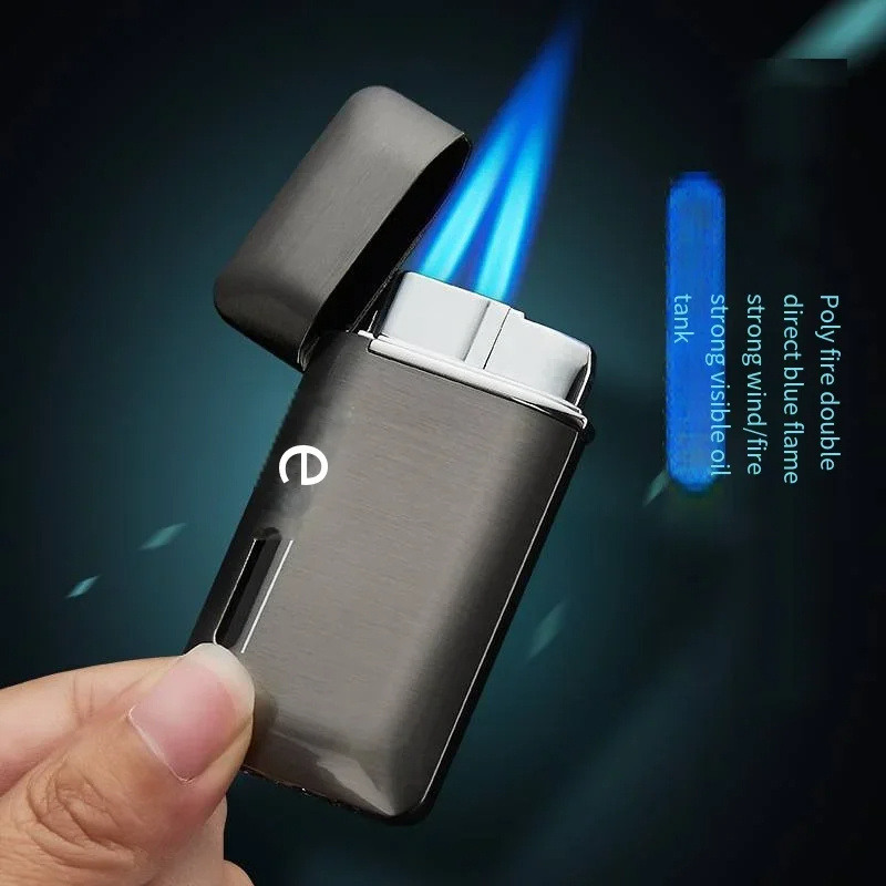 Mini Personality Torch Lighters Inflatable Gas Lighter Multi-purpose Windproof Butane Gas Lighter Smoking Accessories mens Gifts