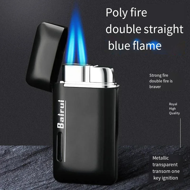 Mini Personality Torch Lighters Inflatable Gas Lighter Multi-purpose Windproof Butane Gas Lighter Smoking Accessories mens Gifts