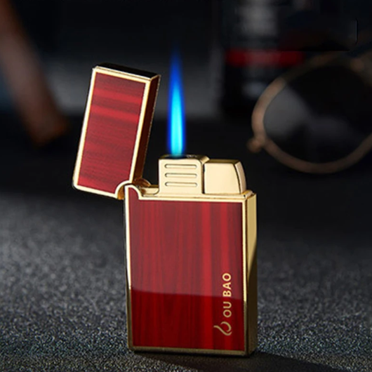 Windproof Gas Jet Lighter Butane Turbo Torch Lighter For Cigar Cigarette Metal 1300 C Blue Fire Lighter Gadgets For Men