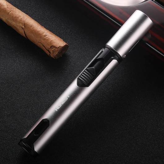 Metal Windproof Lighter Butane Jet Flame Lighter Cigarette Cigar Accessories Kitchen Cooking BBQ Outdoor Gadgets