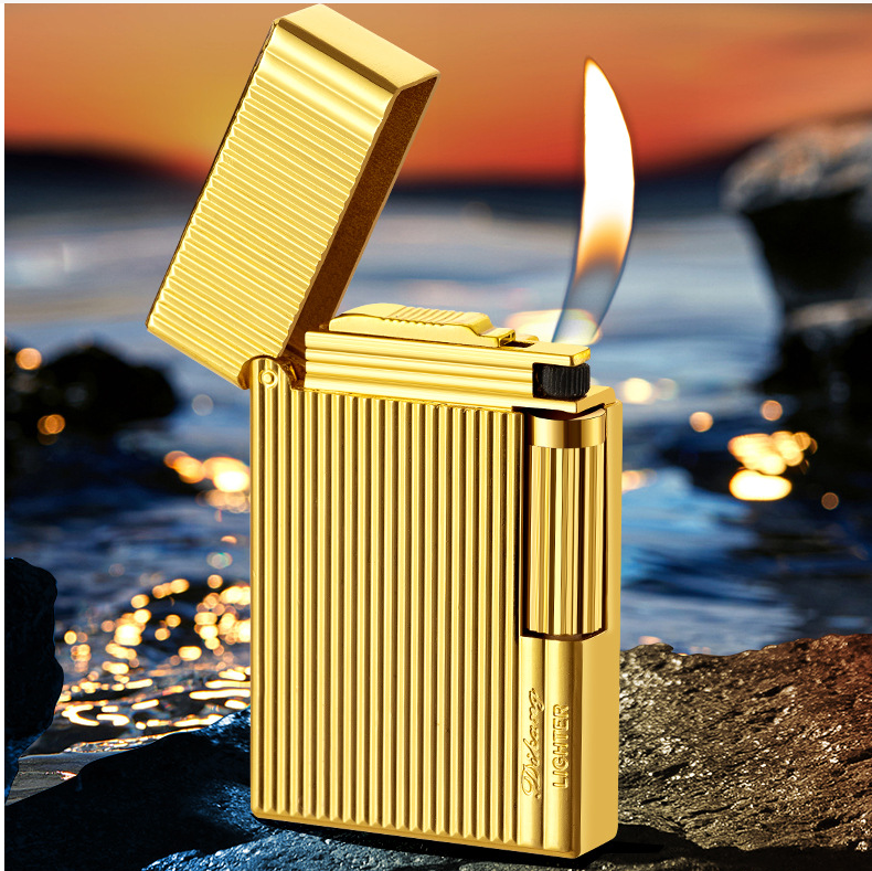 Classic Butane Refillable Gas Lighter for Cigar Flames Jet Torch Lighter Cigarette With Gift Box