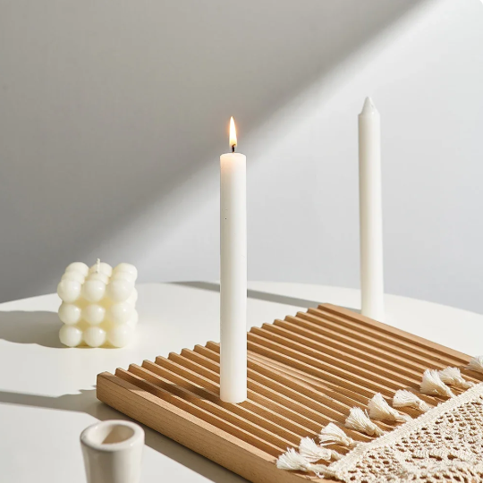 Classical Long Spiral Pillar Low Temperature Candles Interior Long Burning Candles Scented New Year Candles Home Decoration Gift