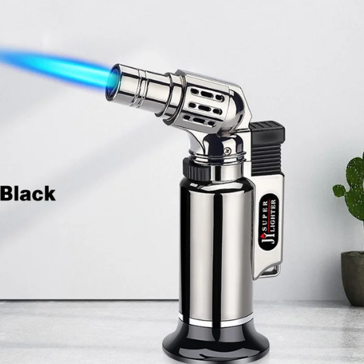 Metal Gas Lighter Windproof Barbecue Kitchen Cooking Large Capacity Torch Turbo Lighter Spray Gun Torch Jet Turbo Lighter Gadget