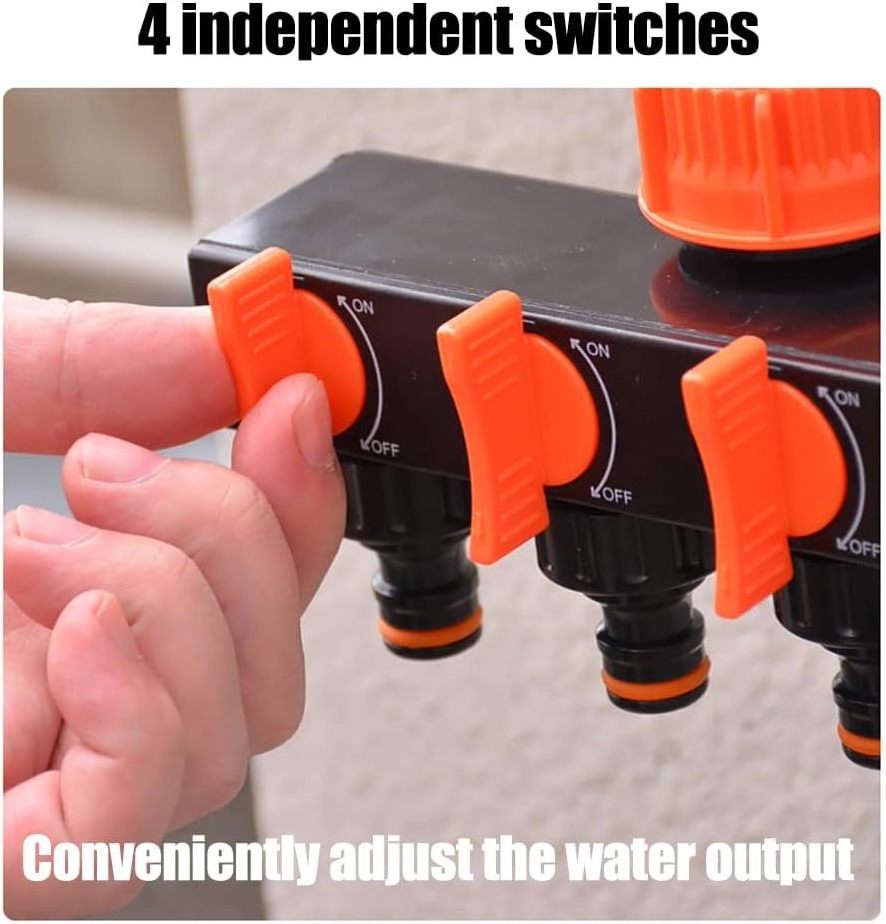 hose splitter for garden hose y splitter 4 way water spigot heavy duty faucet splitter for garden hose