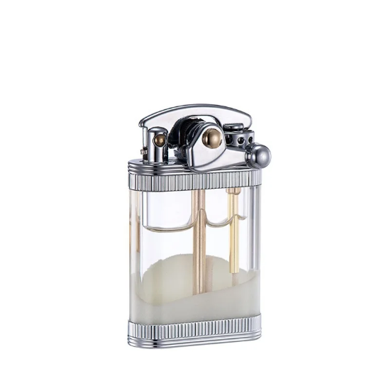 Flowing Sand Personalized Retro Transparent Oil Bin Kerosene Lighter