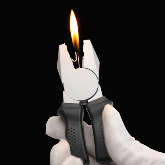 Pliers Metal Butane Lighter Open Flame Cigar Smoking Accessories Male