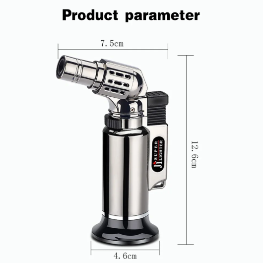 Metal Gas Lighter Windproof Barbecue Kitchen Cooking Large Capacity Torch Turbo Lighter Spray Gun Torch Jet Turbo Lighter Gadget