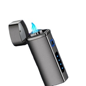 Torch Lighter Triple Jet Flame Lighter Cigar Torch Lighter Adjustable Windproof Refillable Butane And Electric Rechargeable