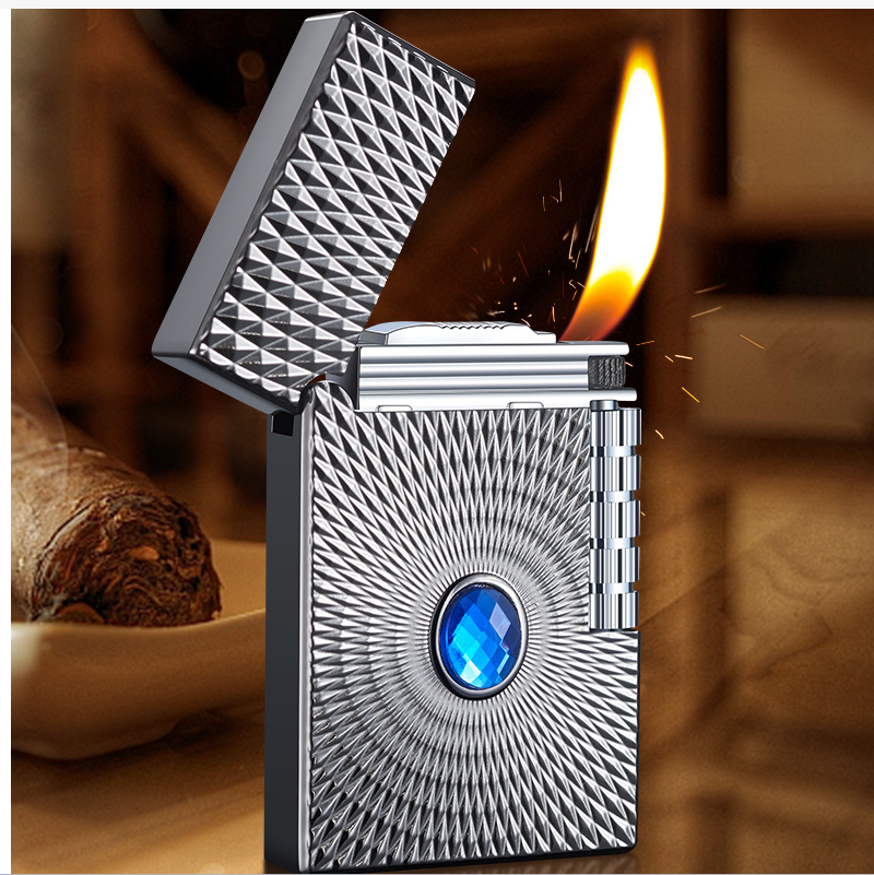 Metal Torch Lighters Multi Utility Refillable Gas Lighter Adjustable Single Jet Flame Windproof Lighter