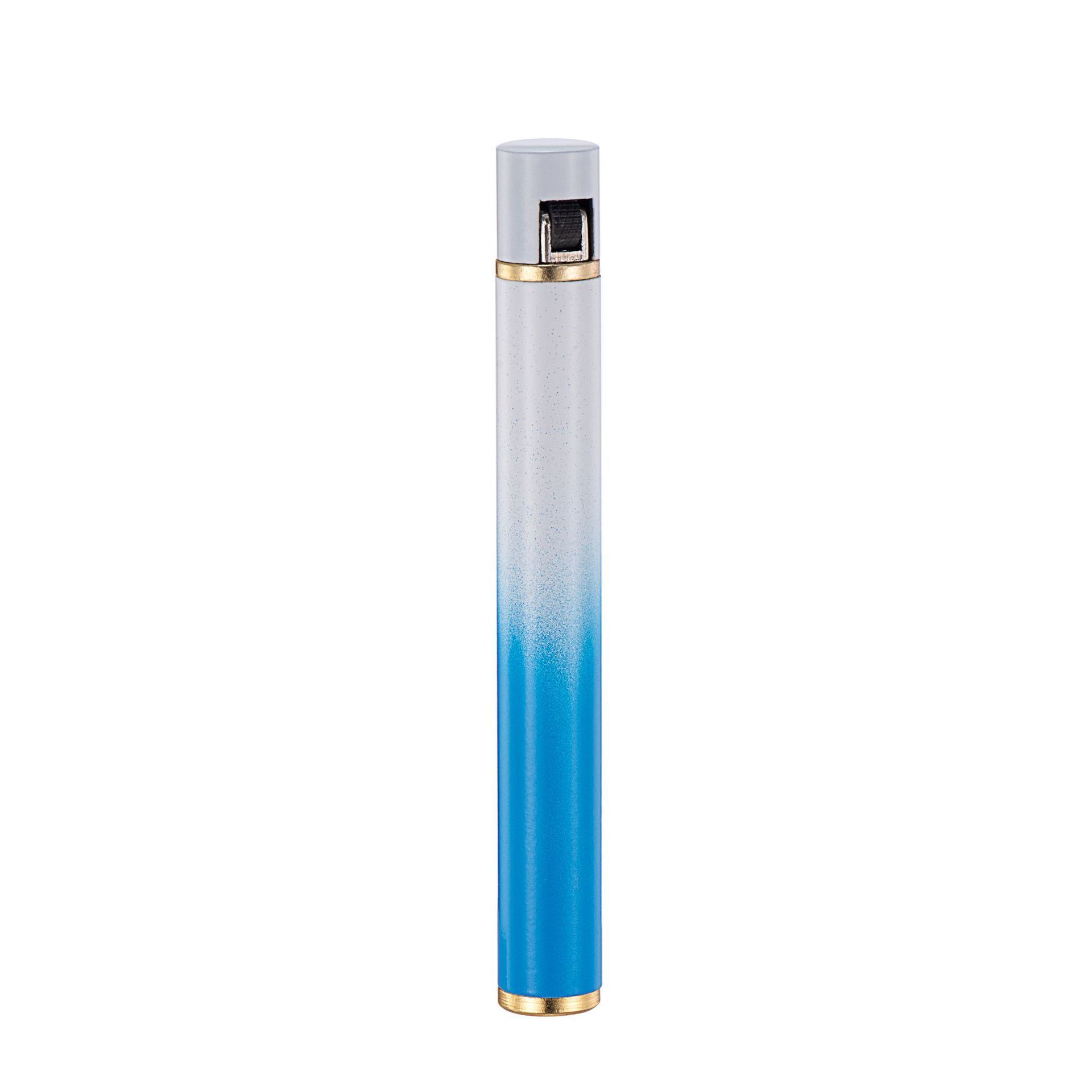 Customized Torch Pen Stick Refillable gas Lighter wholesale windproof blue jet flame torch lighters