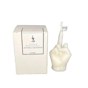 Creative Candles Middle Finger Shaped Gesture Scented Candles Niche Funny Quirky Gifts Home Decoration Ornaments Birthday Gifts