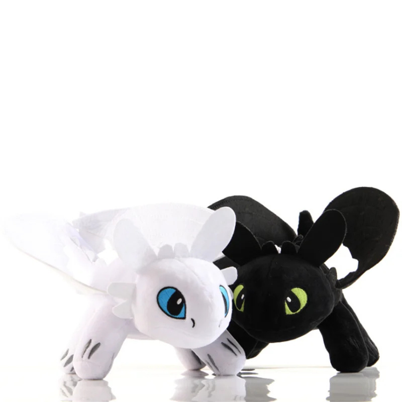 How to Train Your Dragon Toothless Plush Doll flying dinosaur Toy with sticker fly dragon for car Safety helmet Ski Accessory