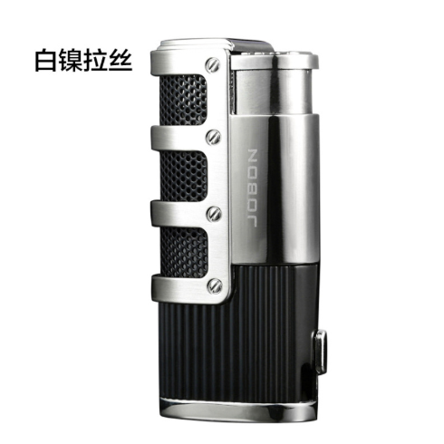 Three direct fire lighter windproof creative cigar special gas metal lighter