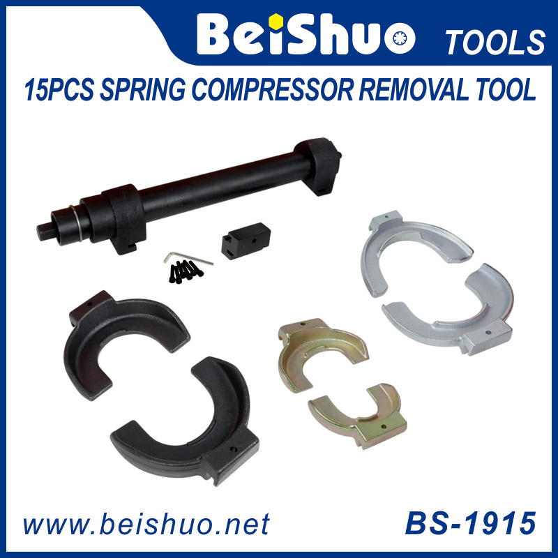 BS-1915  Shock Absorber Spring Compressor Kit Removal Installer Strut Coil Clamp Tool Set