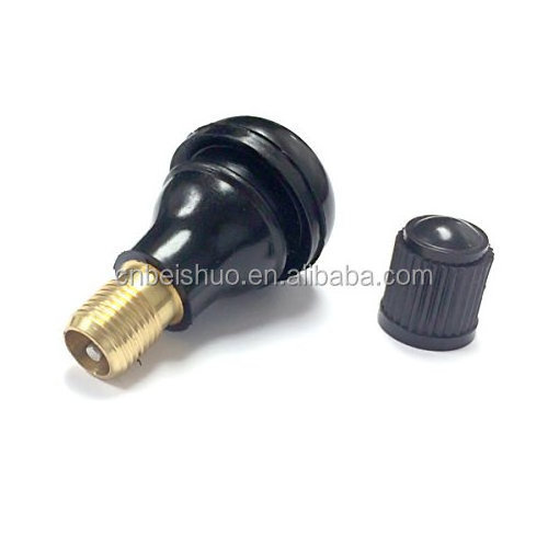 Rubber Car Wheel Tire Tubeless Valves Stem with Dust Caps